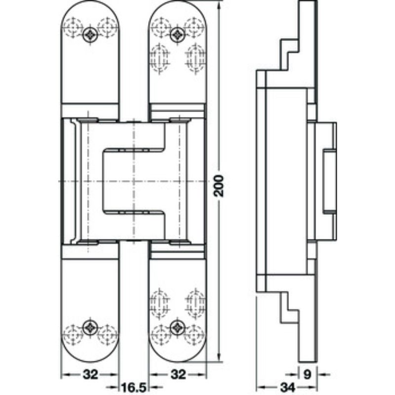 Lắp đặt bản lề âm TE540 3D, SC Hafele 924.17.223