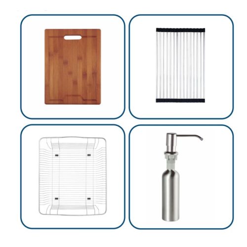 Chậu rửa bát Nobinox LIKEN NL746 5 Khay chậu rửa bát Nobinox LIKEN NL746