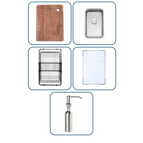 Chậu rửa bát Nobinox LIRA NJ560D 3 Khay chậu rửa bát Nobinox LIRA NJ560D