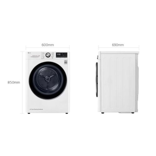 Kích thước máy sấy quần áo LG DVHP09W
