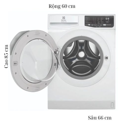 Máy Giặt Electrolux Inverter 9 Kg EWF9025DQWB cửa trước 4 kich thuoc may giat electrolux inverter 9 kg ewf9025dqwb cua truoc