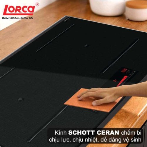 Bếp từ đôi Lorca LCI 890 Plus 4 mat kinh bep tu doi lorca lci 890 plus