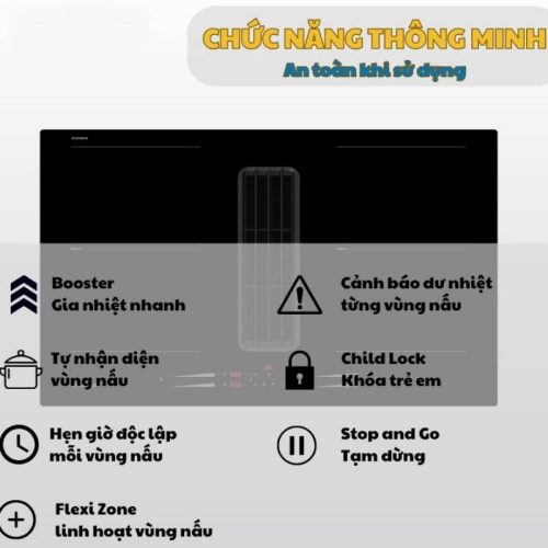 Bếp từ kết hợp máy hút Malloca HIH860FZ 3 tinh nang bep tu ket hop may hut malloca hih860fz
