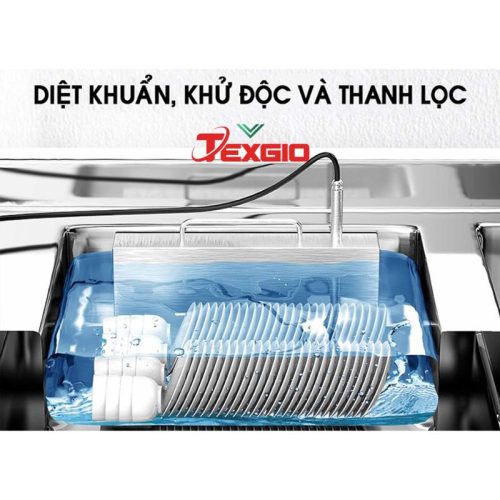 Máy rửa chén công nghiệp Texgio TGU-1200XS 4 diet khuan may rua chen cong nghiep texgio tgu 1200xs