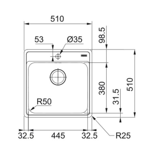 Chậu rửa bát Franke BCX 610-51 101.0469.260 3 kich thuoc chau rua bat franke bcx 610 51 101 0469 260