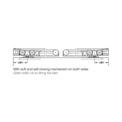 chi tiet phu kien cua truot classic 120 o hafele 941 02 049