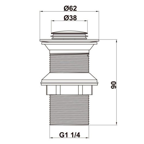 Bộ xả pop-up lavabo Hafele 495.61.975 3 Bộ xả pop-up lavabo Hafele 495.61.975
