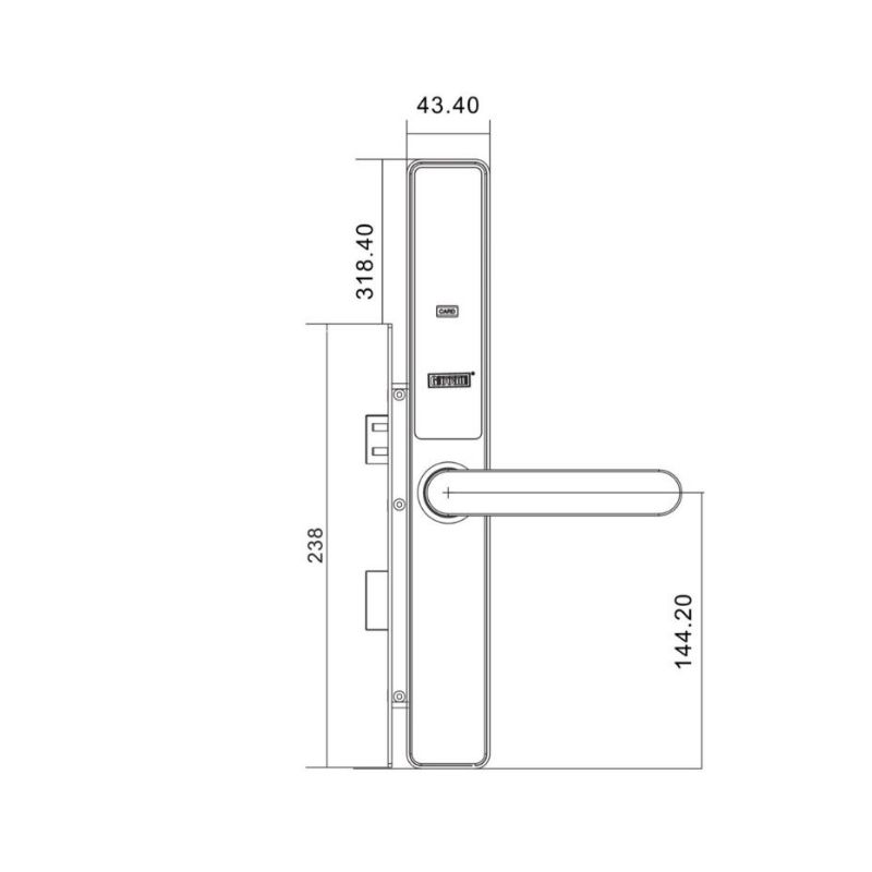 Thông số khóa khách sạn GIOVANI GSL-D103 Thông số khóa khách sạn GIOVANI GSL-D103