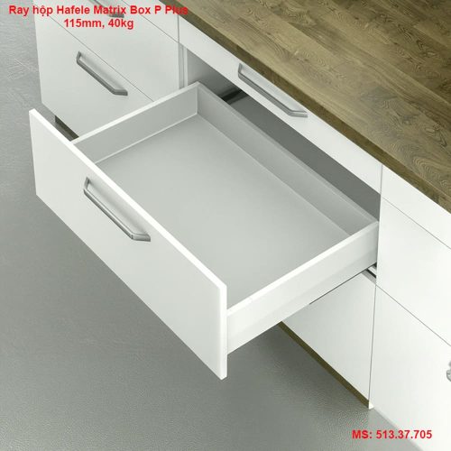 Ray hộp Hafele Matrix Box P Plus 115 mm 513.37.705 3 anh ray hop hafele matrix box p plus 115 mm 513 37 705