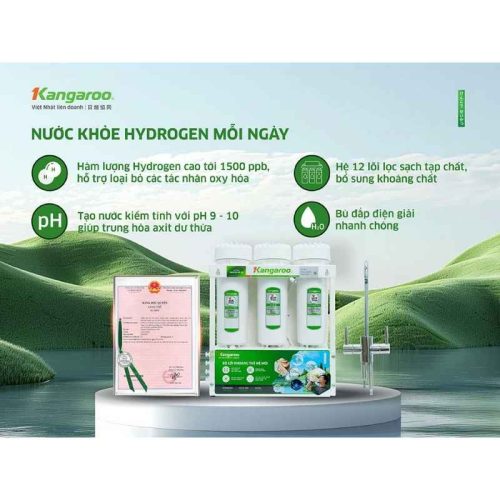 Máy lọc nước Kangaroo Hydrogen KGHP12K 5 cong nghe may loc nuoc kangaroo hydrogen kghp12k
