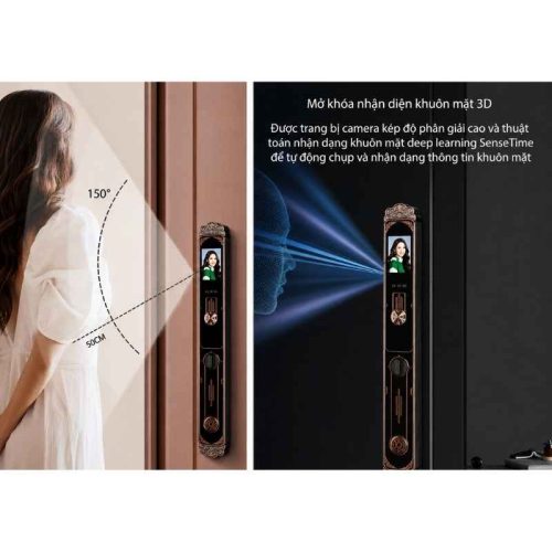 Khóa điện tử Hubert HB DSI5F EU 3 face id khoa dien tu hubert hb dsi5f eu