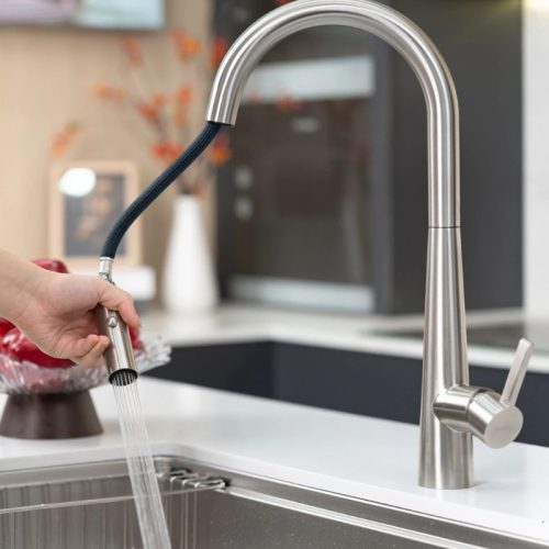 Vòi rửa bát dây rút Nobinox WINTO NX501 3 hinh anh voi rua bat day rut nobinox winto nx501