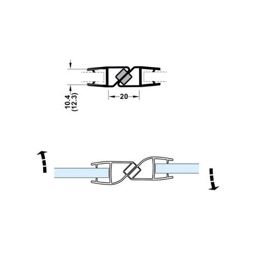 Ron cửa kính nam châm Hafele 950.50.031 180 độ 10 - 12 mm 3 kich thuoc ron cua kinh nam cham hafele 950 50 031 180 do 10 12 mm