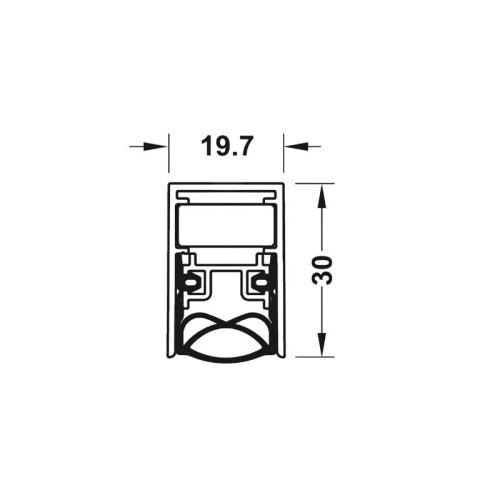 Thanh chắn bụi tự động Hafele 950.05.910 630mm 5 kich thuoc thanh chan bui tu dong hafele 950 05 910 630mm