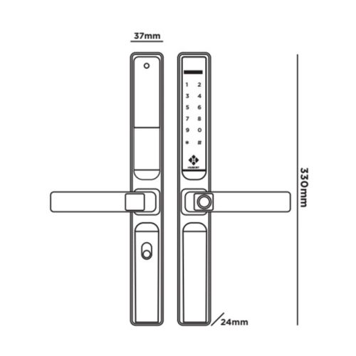 Khóa điện tử Hubert HB CNI3 TITAN EU Black 4 thong so khoa dien tu hubert hb cni3 titan eu black