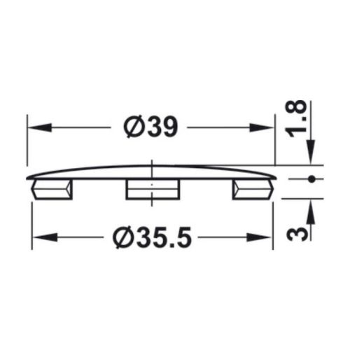 thong so nap day maxifix nhua d39mm hafele 262 86 190