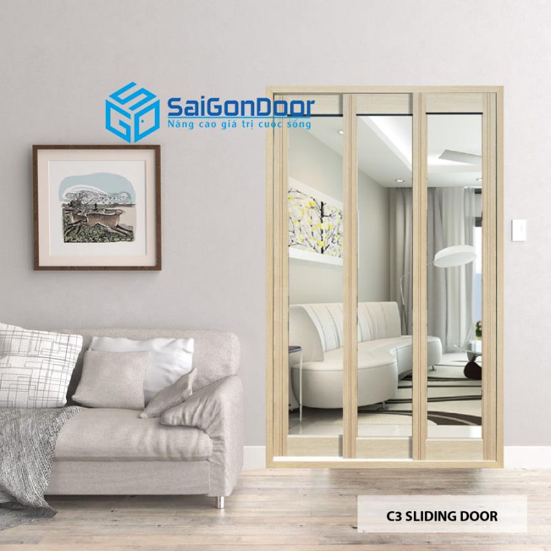 Cửa nhựa ABS Hàn Quốc KOS C3 Sliding Door 3 Cửa nhựa ABS Hàn Quốc KOS C3 Sliding Door
