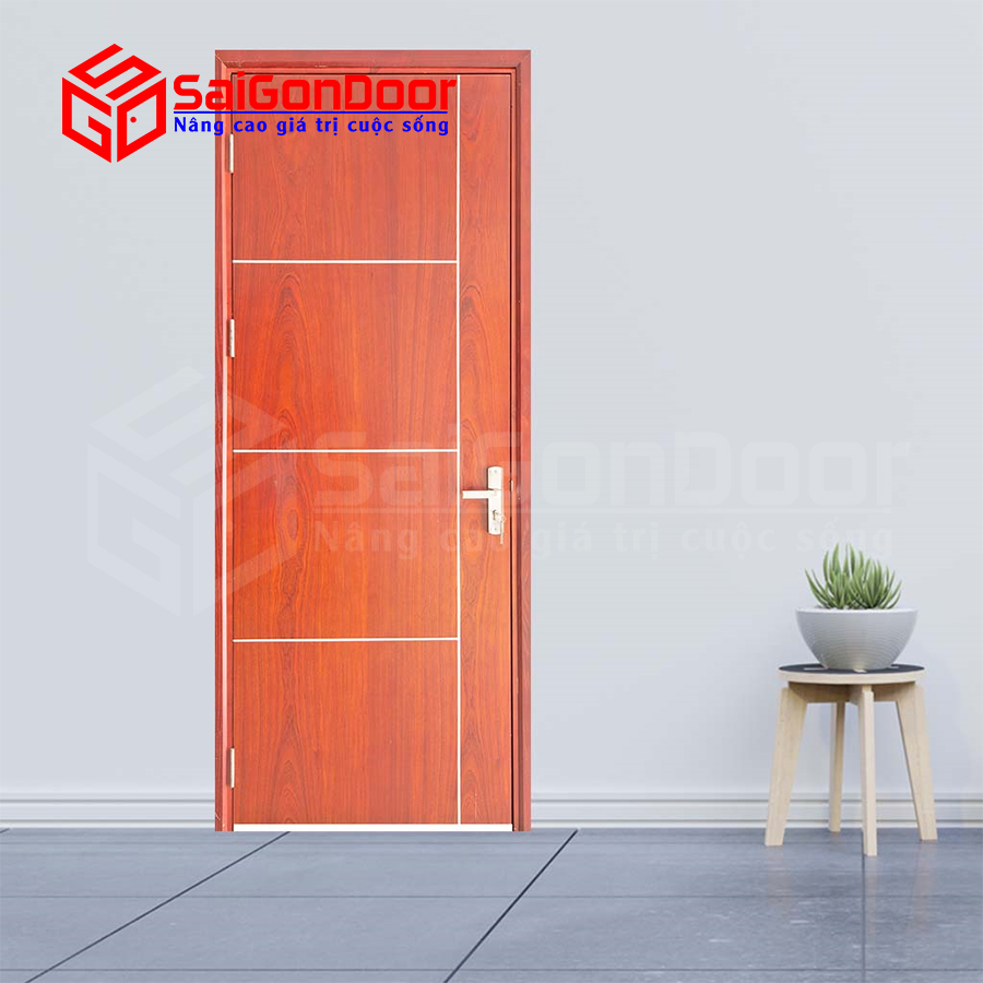Cửa Gỗ MDF Veneer P1R4b 3 Cửa Gỗ MDF Veneer P1R4b