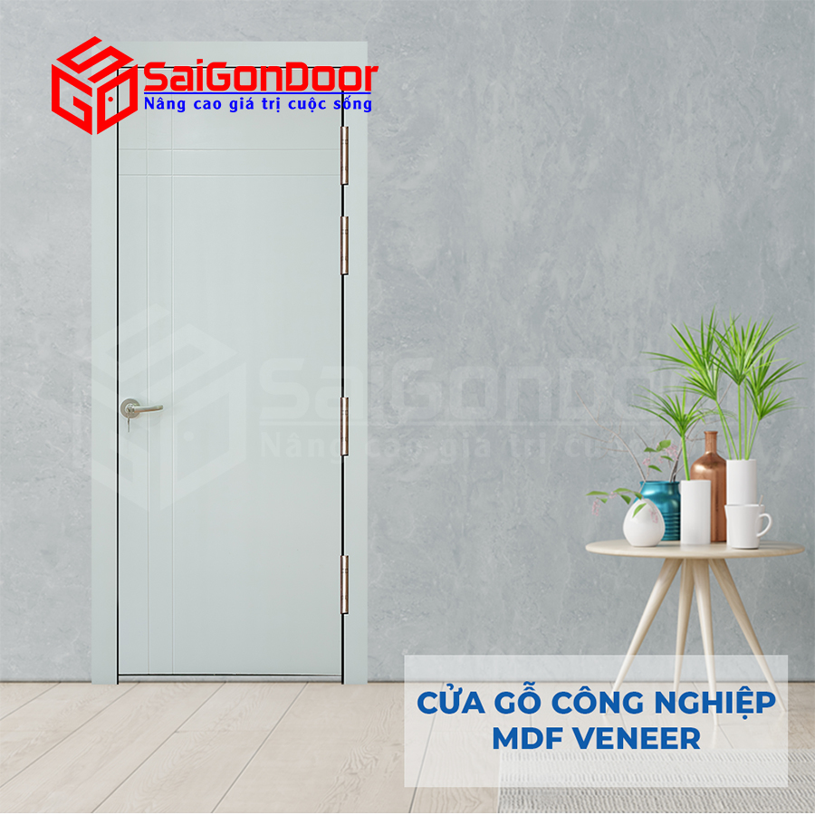 Cửa Gỗ MDF Veneer P1R4a 3 Cửa Gỗ MDF Veneer P1R4a