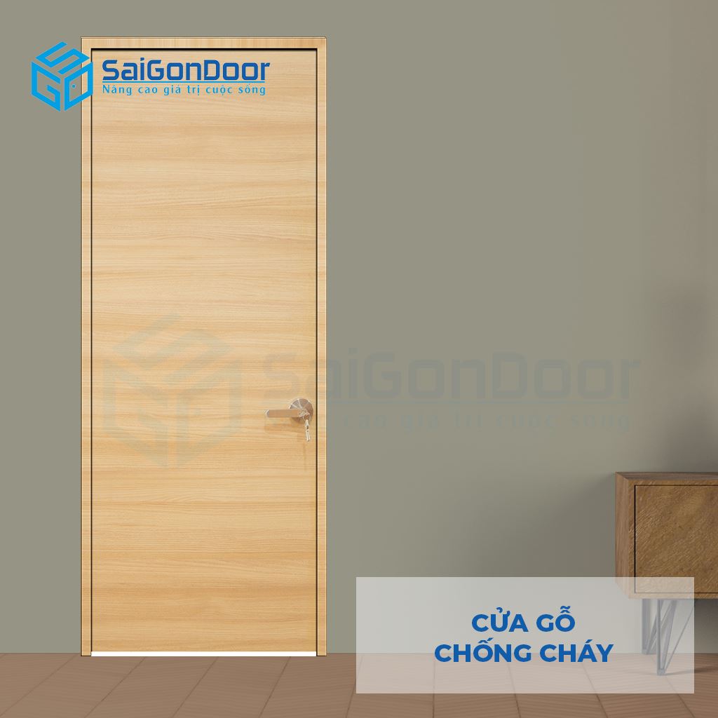 Cửa Gỗ Chống Cháy GCC Cua go chong chay MDF Laminate van ngang 3 Cửa Gỗ Chống Cháy GCC Cua go chong chay MDF Laminate van ngang