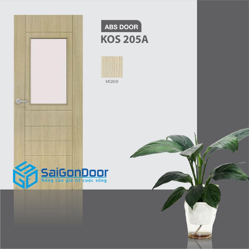 Cửa nhựa ABS Hàn Quốc KOS 205A 3 Cửa nhựa ABS Hàn Quốc KOS 205A
