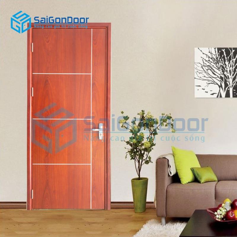 Cửa Gỗ MDF Veneer P1R4-SAPELE 2 Cửa Gỗ MDF Veneer P1R4-SAPELE