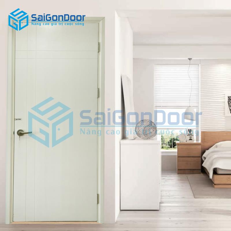 Cửa Gỗ MDF Veneer P1R4A 2 Cửa Gỗ MDF Veneer P1R4A