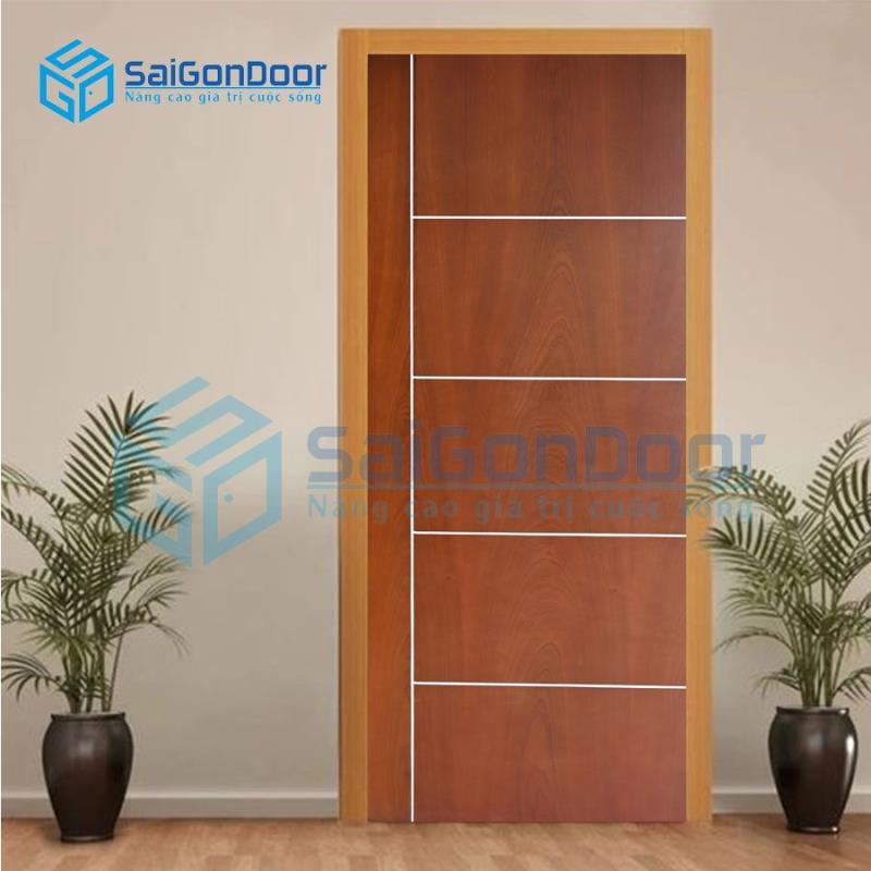 Cửa Gỗ MDF Veneer P1R5-SAPELE 2 Cửa Gỗ MDF Veneer P1R5-SAPELE