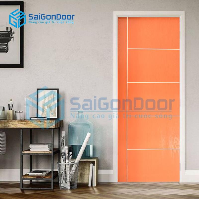 Cửa Gỗ MDF Veneer P1R5-XOAN DAO 2 Cửa Gỗ MDF Veneer P1R5-XOAN DAO