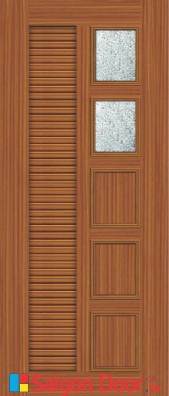 Cửa nhựa gỗ ghép thanh cao cấp NG-Y26 5 Cửa nhựa gỗ ghép thanh cao cấp NG-Y26 - Ảnh 3