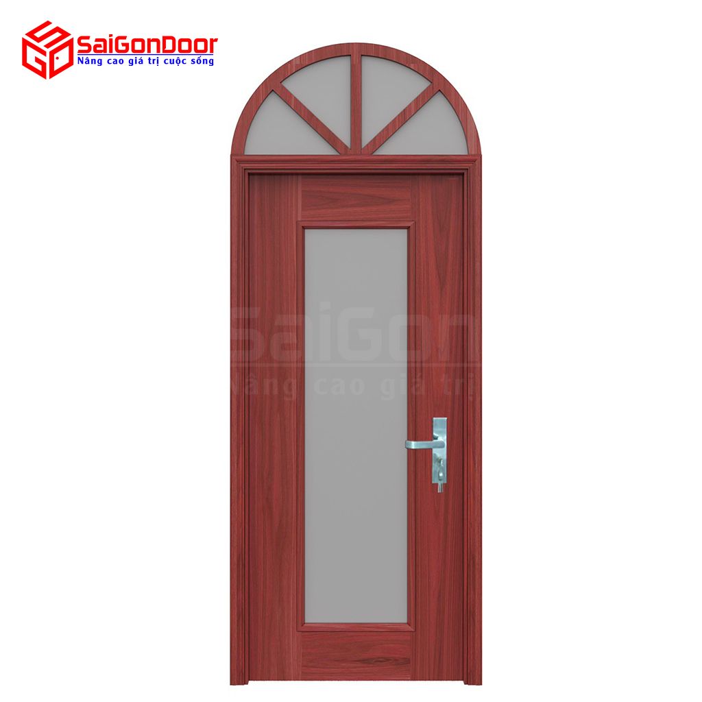 Cửa thép vân gỗ dạng vòm TVGVom-SGD-8 1 Cửa thép vân gỗ dạng vòm TVGVom-SGD-8