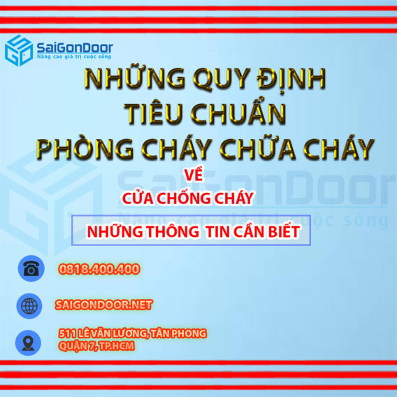 Tiêu chuẩn phòng cháy chữa cháy về cửa chống cháy tại SaiGonDoor