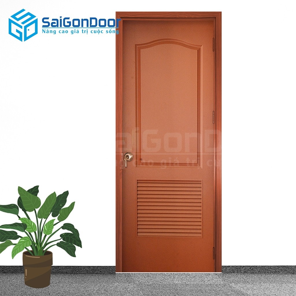 Cửa gỗ công nghiệp HDF 2L-C10 1 Cửa gỗ công nghiệp HDF 2L-C10
