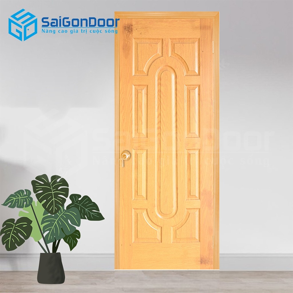 Cửa gỗ công nghiệp HDF Veneer 019 Sồi 1 Cửa gỗ công nghiệp HDF Veneer 019 Sồi