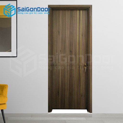 Cửa gỗ công nghiệp mdf lami P1R2-6