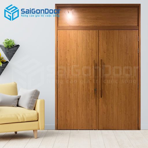 Cửa gỗ công nghiệp SGD Melamine P2 Fix