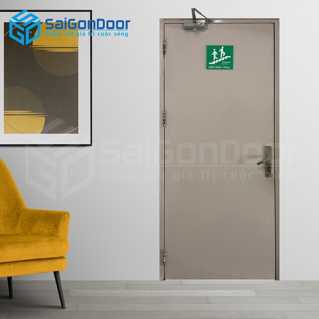 Cửa thép chống cháy TCC P1 cho cầu thang thoát hiểm 1 Cửa thép chống cháy TCC P1 cho cầu thang thoát hiểm