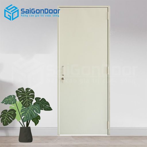 Cửa thép chống cháy tc P1 xám  2