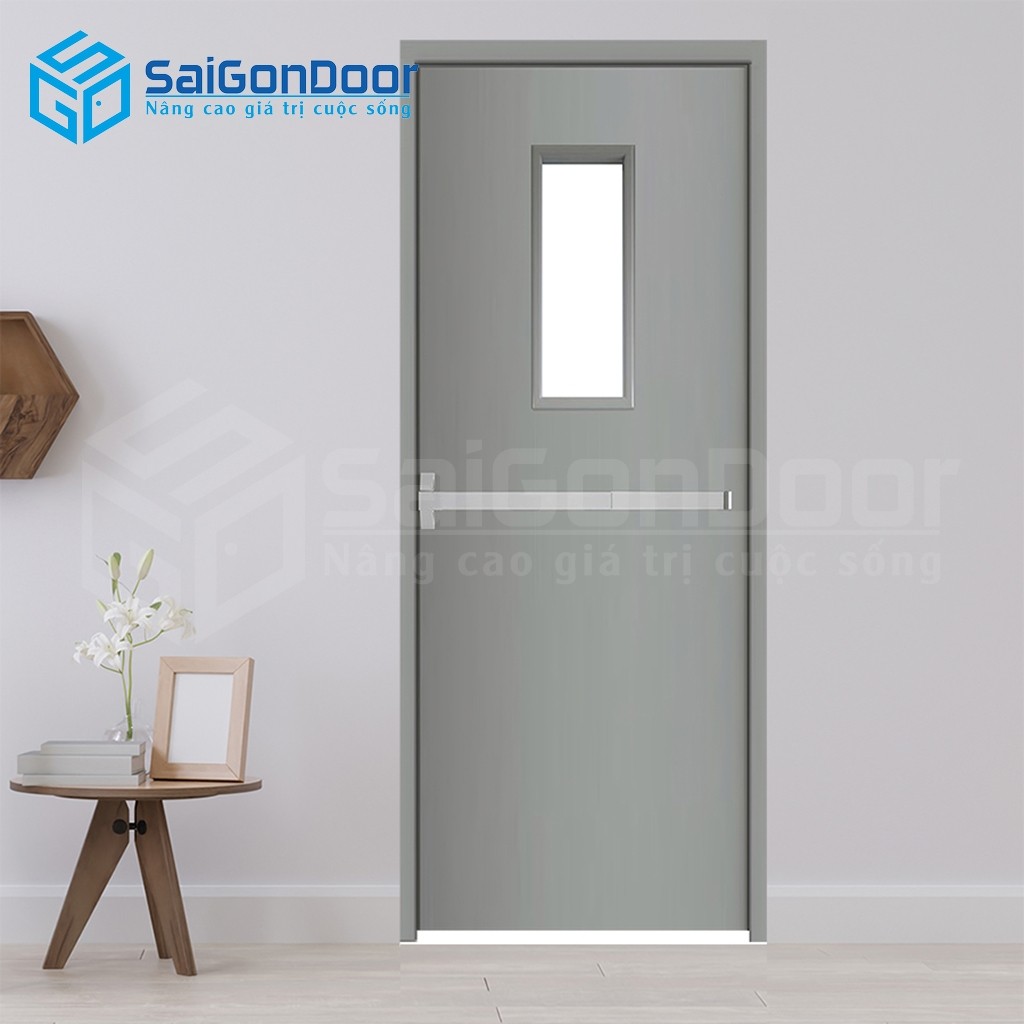 Cửa thép chống cháy tc P1G1 thoát hiểm 1 Cửa thép chống cháy tc P1G1 thoát hiểm