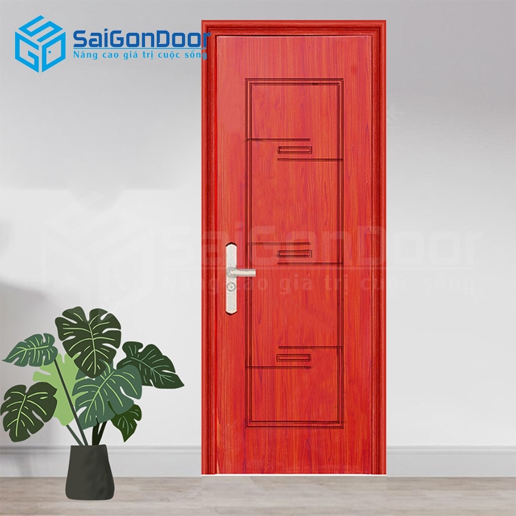Cửa thép vân gỗ TVG-GS1H17 D 1 Cửa thép vân gỗ TVG-GS1H17 D