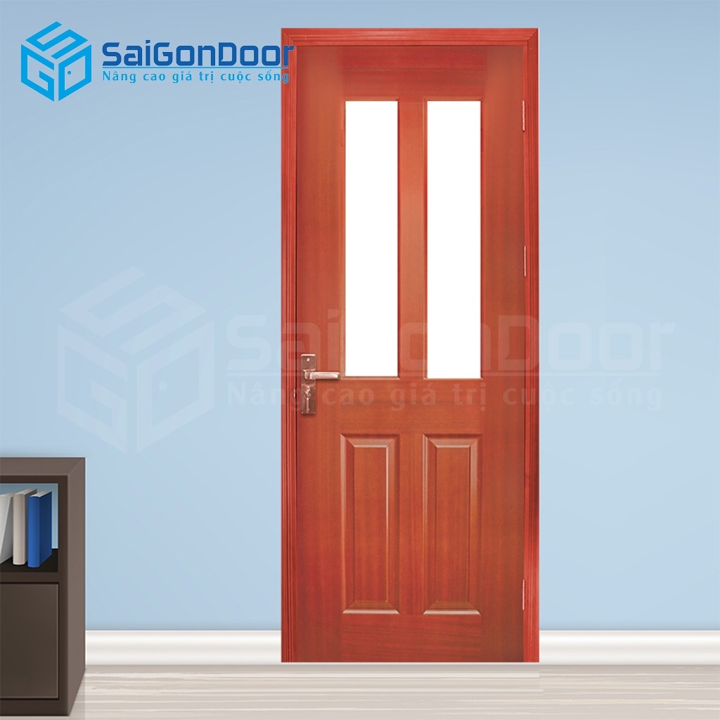 Cửa gỗ công nghiệp SGD 4G2-Căm Xe 1 Cửa gỗ công nghiệp SGD 4G2-Căm Xe