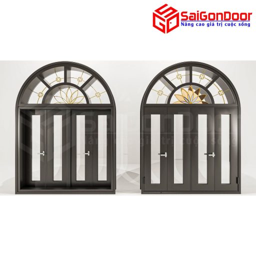 Cửa Nhôm Vân Gỗ SGD-CNVG-22