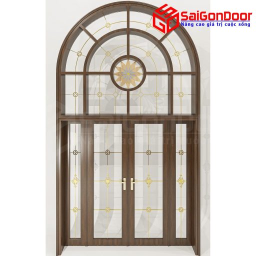 Cửa Nhôm Vân Gỗ SGD-CNVG-9