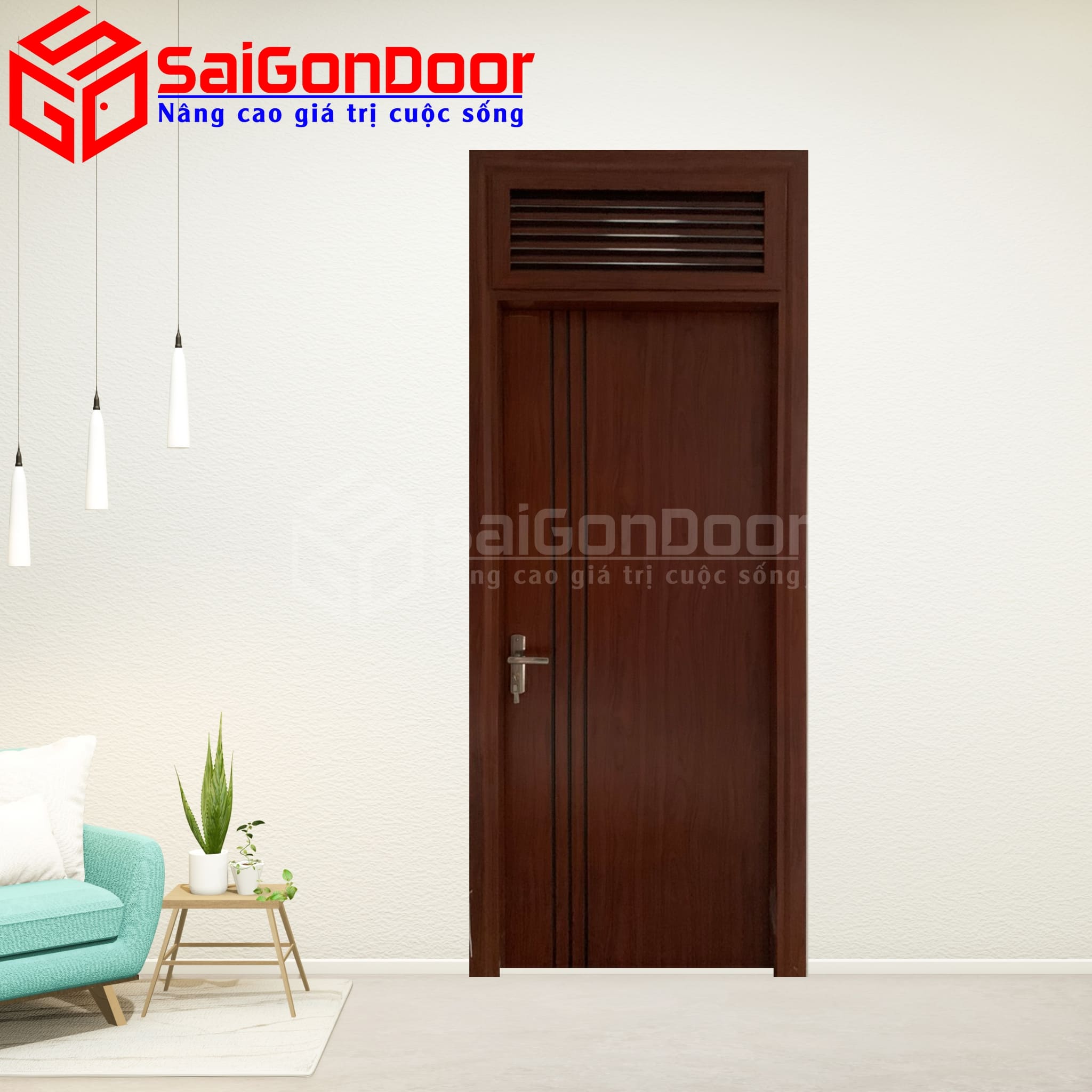 Cửa Thép Vân Gỗ SGD-KM.TVG-1C-36n. 3 Cửa Thép Vân Gỗ SGD-KM.TVG-1C-36n.