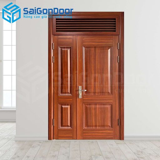 Cửa Thép Vân Gỗ SGD-KM.TVG-2CL-4