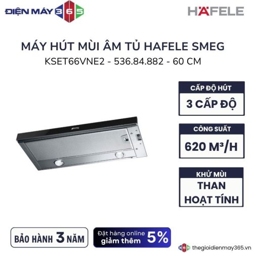 Máy hút mùi âm tủ Hafele Smeg KSET66VNE2 536.84.882
