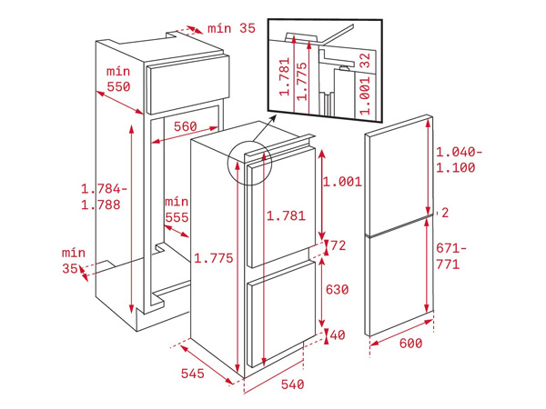 Tủ lạnh TEKA CI3 350 NF GMARK 40634573 4 Tủ lạnh TEKA CI3 350 NF GMARK 40634573 - Ảnh 2