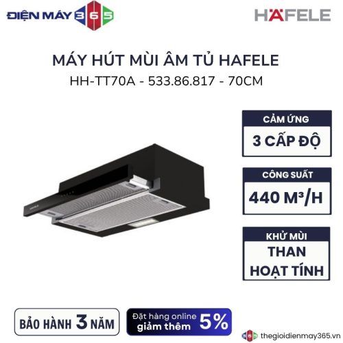 Máy hút mùi âm tủ Hafele HH-TT70A 533.86.817