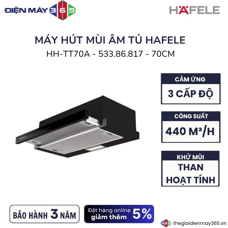 Máy hút mùi âm tủ Hafele HH-TT70A 533.86.817