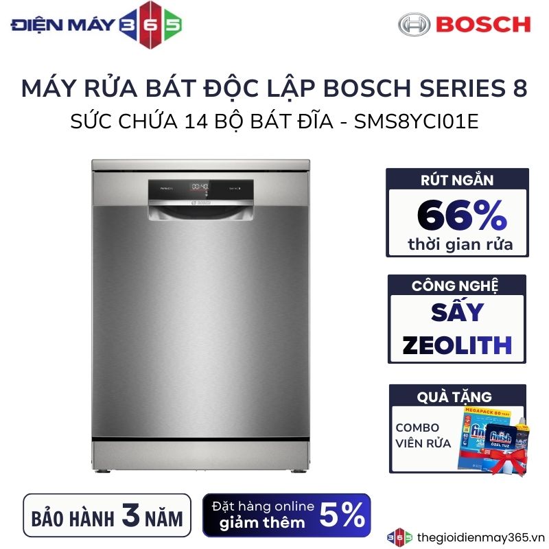 Máy rửa bát Bosch SMS8YCI01E 3 Máy rửa bát Bosch SMS8YCI01E